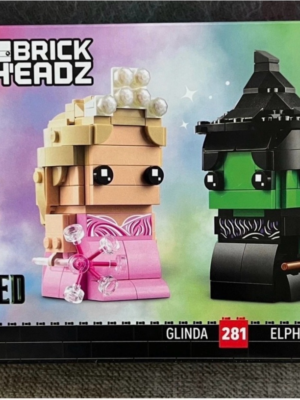 Lego Pink and Tan Glinda BrickHeadz